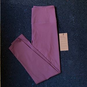 Girlfriend high-rise rib compression legging NWT